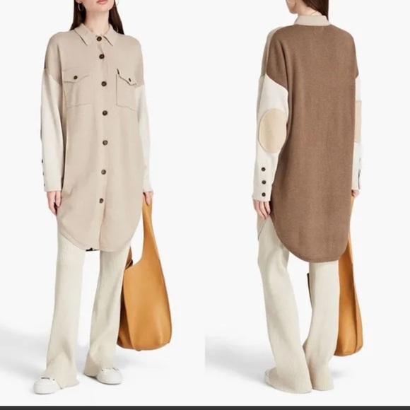 NAADAM Colorblock Cotton Blend Top - Picture 8 of 8